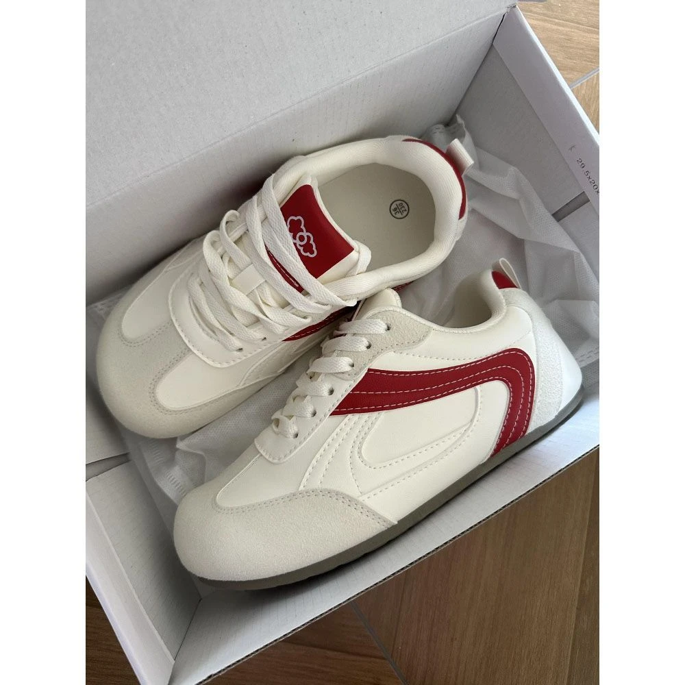 复古德训鞋子女2025新款爆款春秋百搭小白鞋ins潮休闲板鞋女鞋子