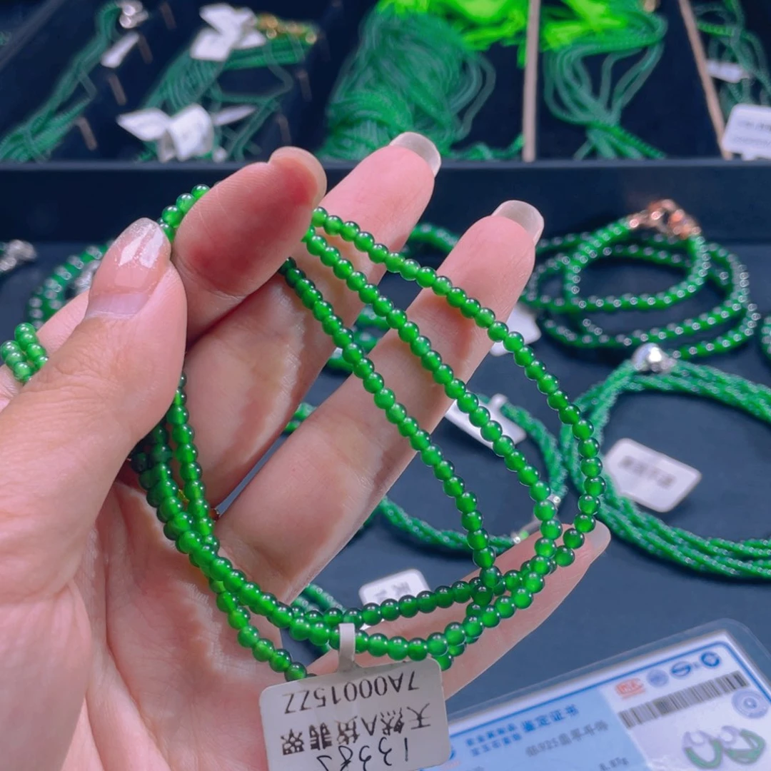 翡翠未镶嵌颈饰67877887