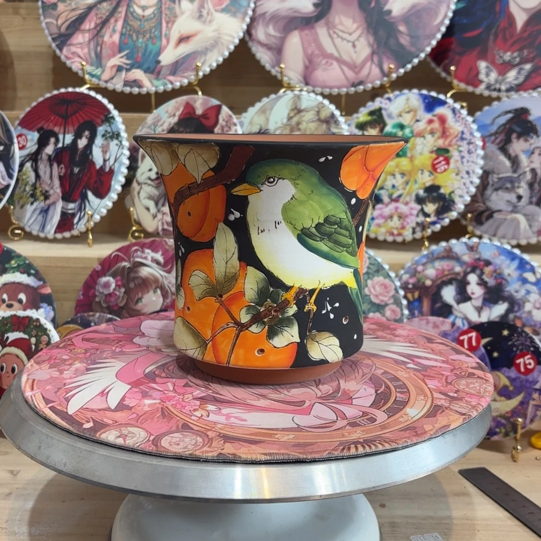 景德镇手绘花盆陶瓷16/14