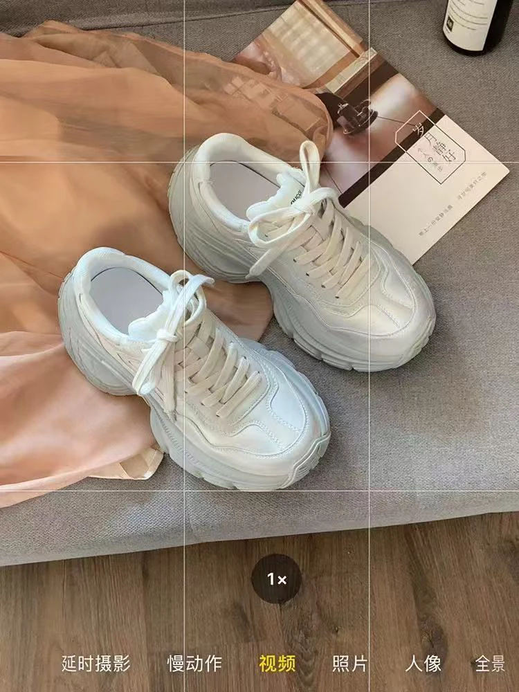 ZZGS·【2025新款增高运动小个子白色休闲百搭轮胎鞋子】·6018-2