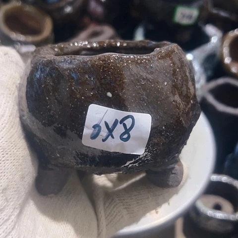 粗陶花盆手工花盆