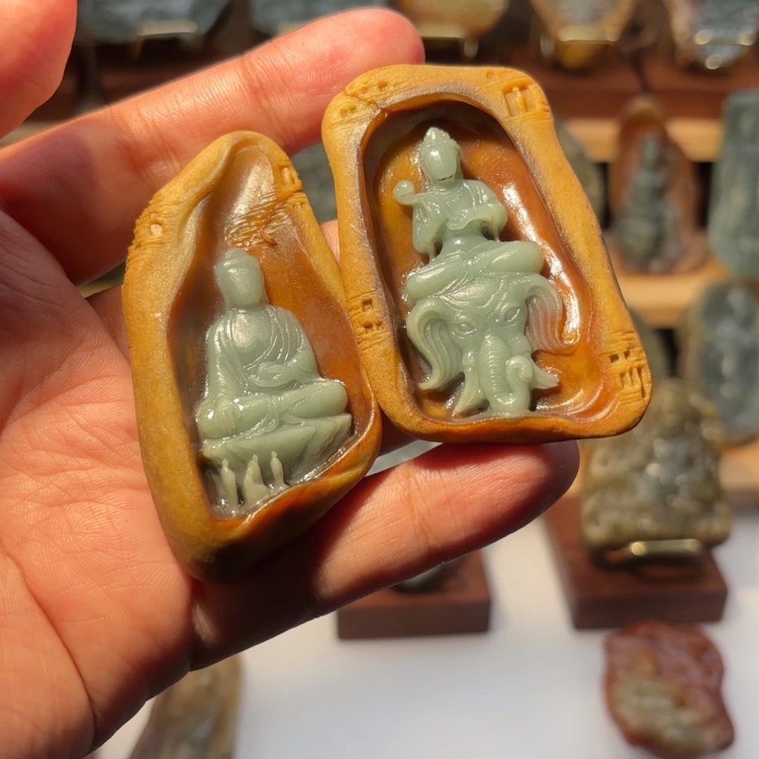深***炐定制翡翠未镶嵌普贤 佛