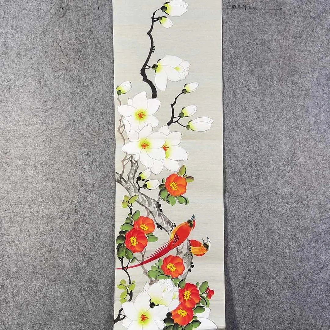 国画415 花鸟在此鸣叫时还要一