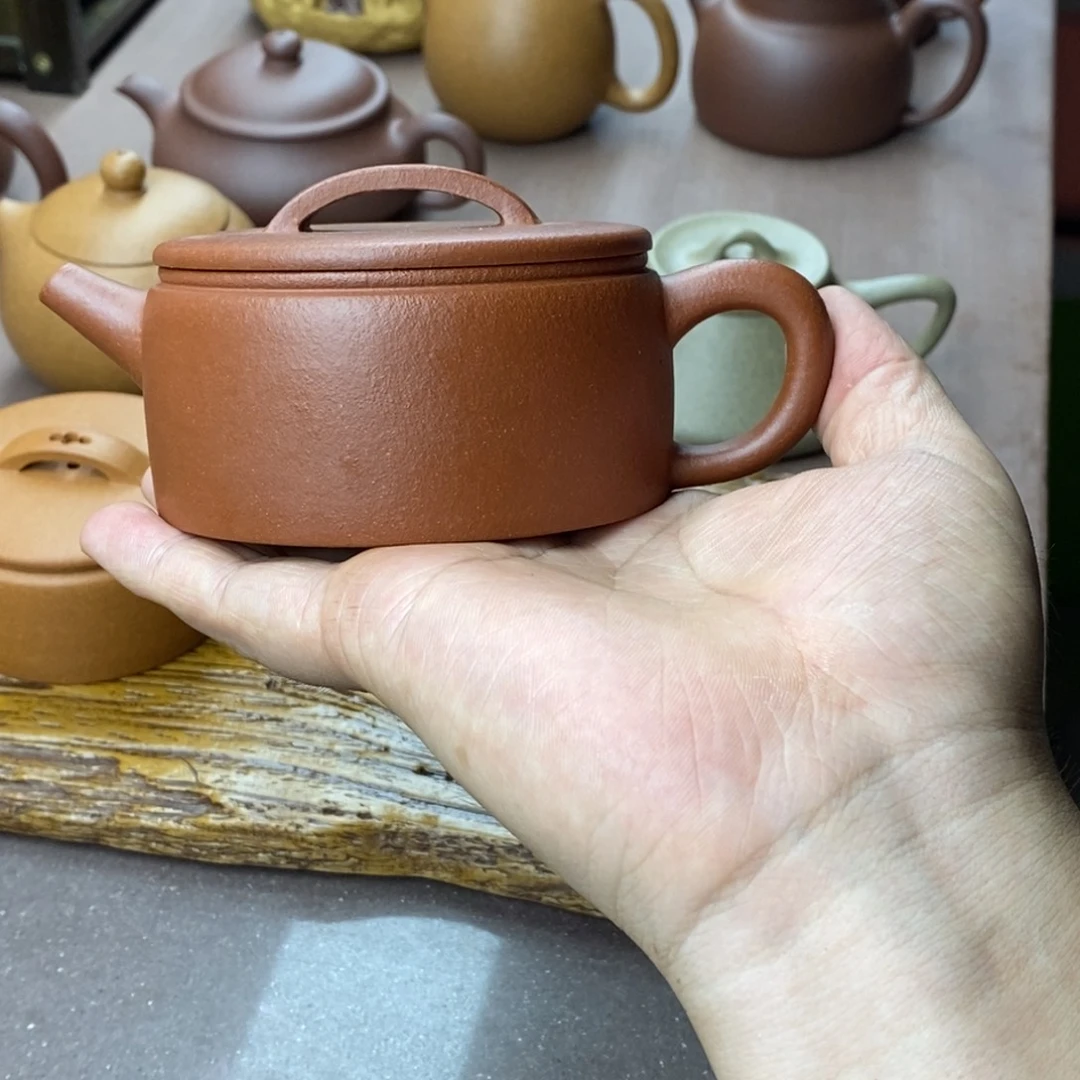 茶壶紫砂红降汉瓦