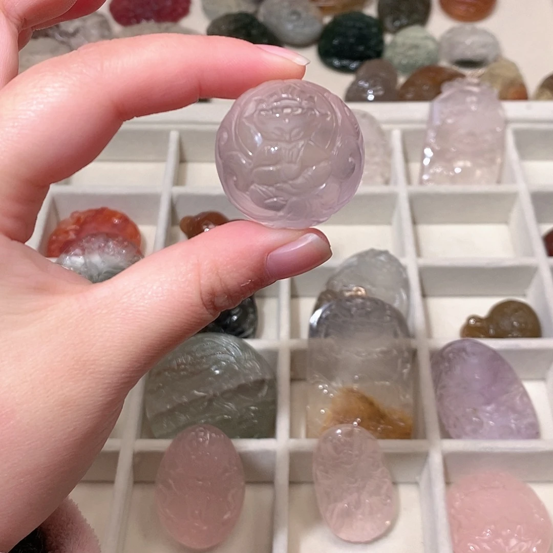 水晶颈饰未镶嵌粉水