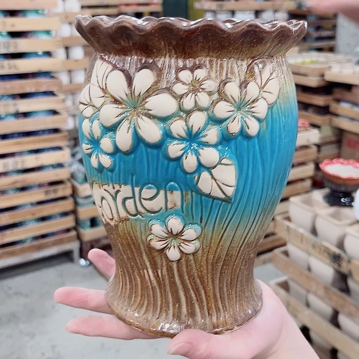 有孔.凑单10元陶瓷花盆发货！