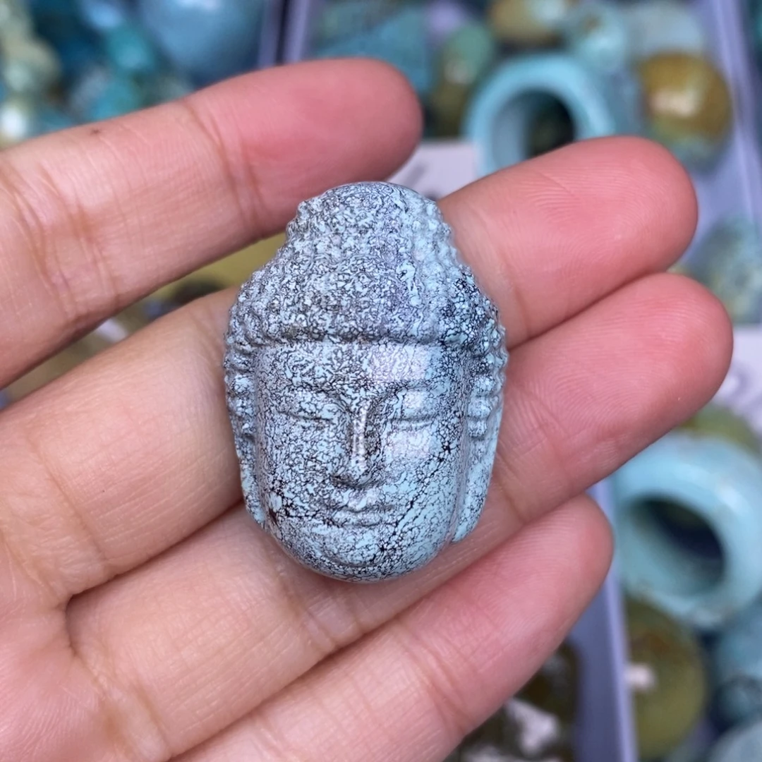 绿松石未镶嵌挂件