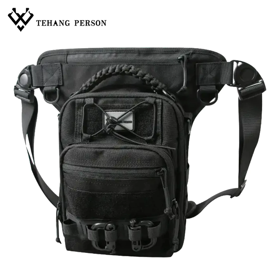 城市通勤腿包战术腰包男款骑行绑腿背包大容量多功能单肩斜挎包