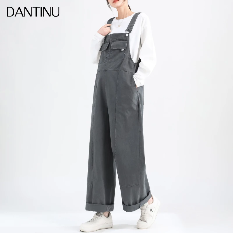 孕妇背带裤女2025新款春季休闲时尚大码小个子直筒阔腿裤