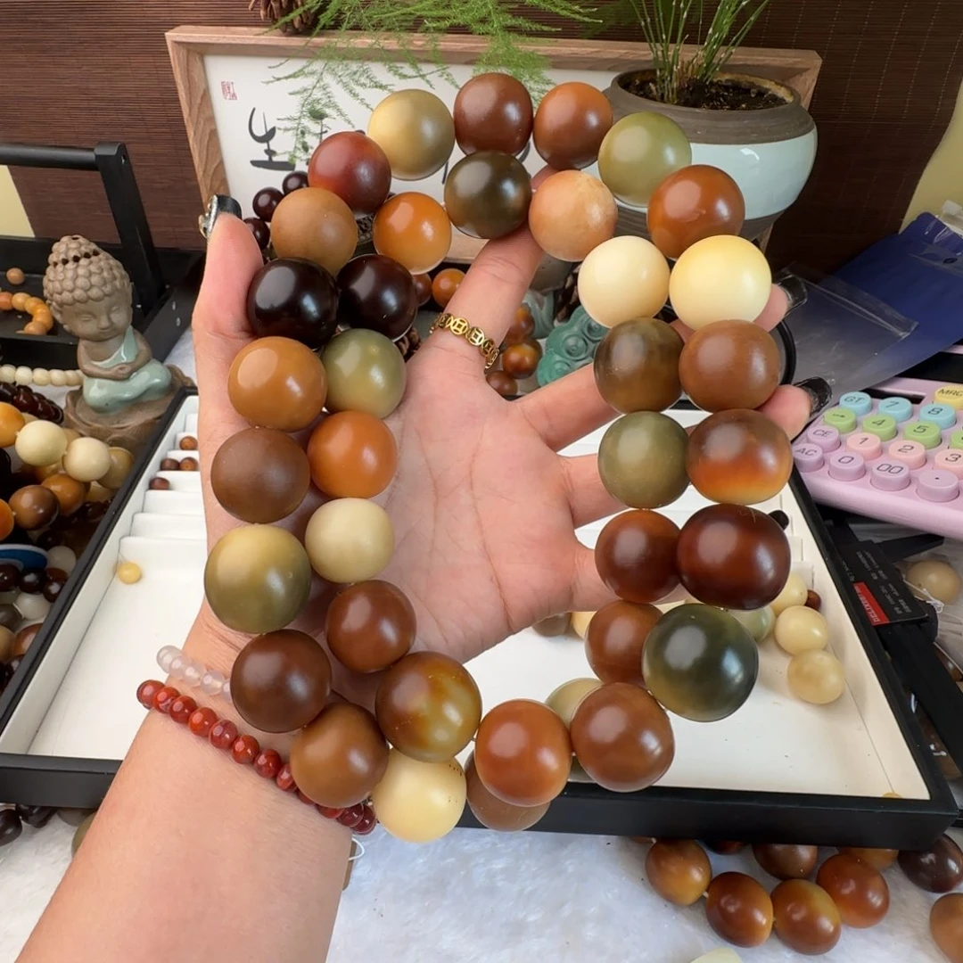 菩提根/象牙果手串星*?36颗大瑕