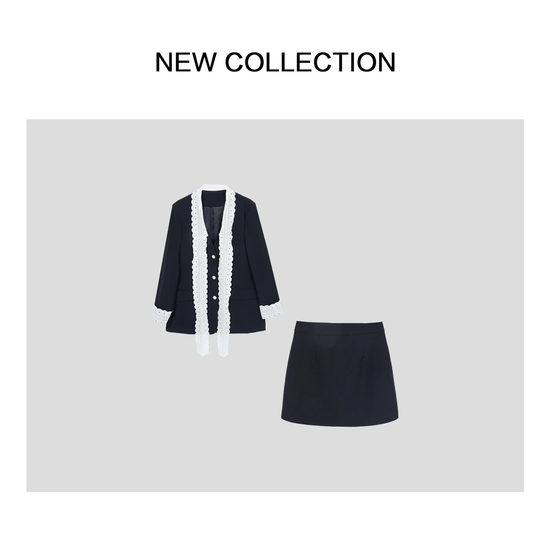 【龙哥专属】新款时尚百搭上衣+裙子牛仔套装 D1516150BS  50BS