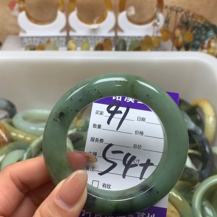 未镶嵌蛇纹石玉手镯