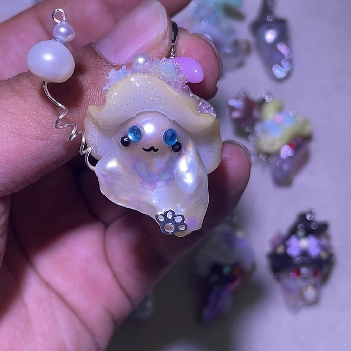 淡水珍珠未镶嵌吊坠(不含链)糖*?96