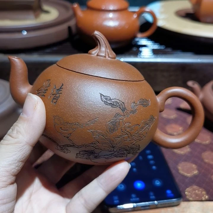 【闪购商品】紫砂茶壶会****y南瓜刻绘
