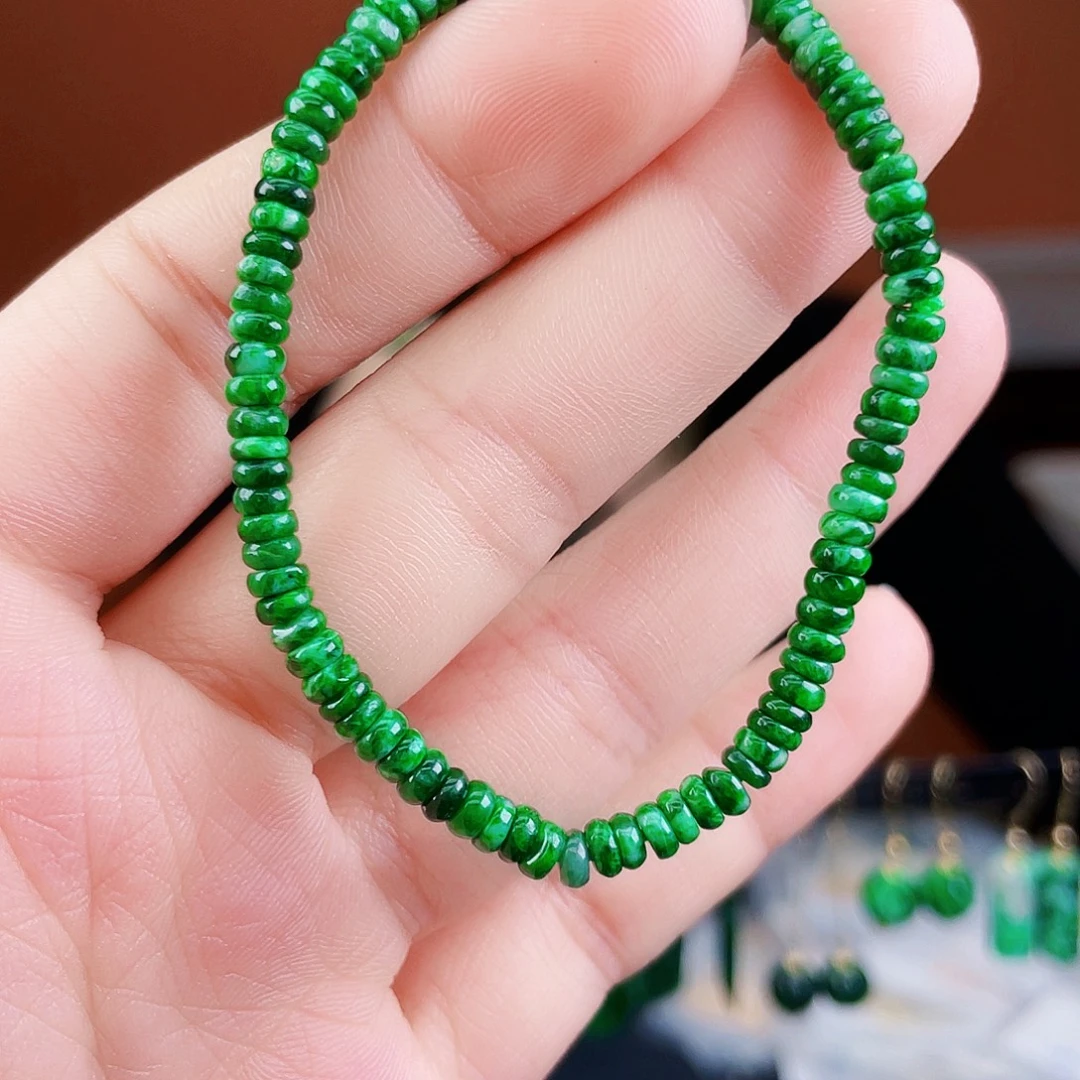 翡翠未镶嵌耳饰饰品