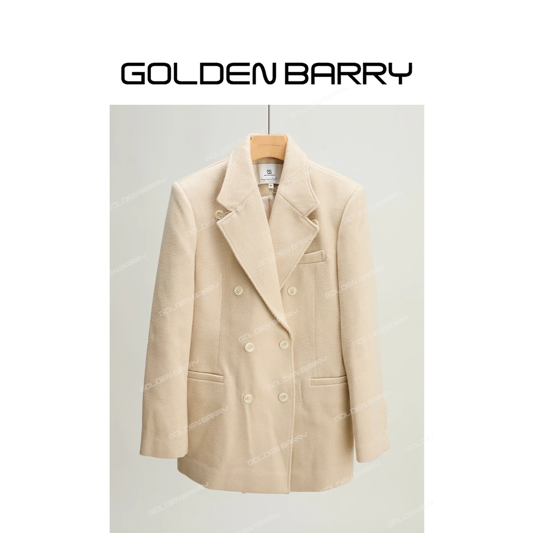 GOLDENBARRY【年终孤品】100131气质女神范双排扣西装