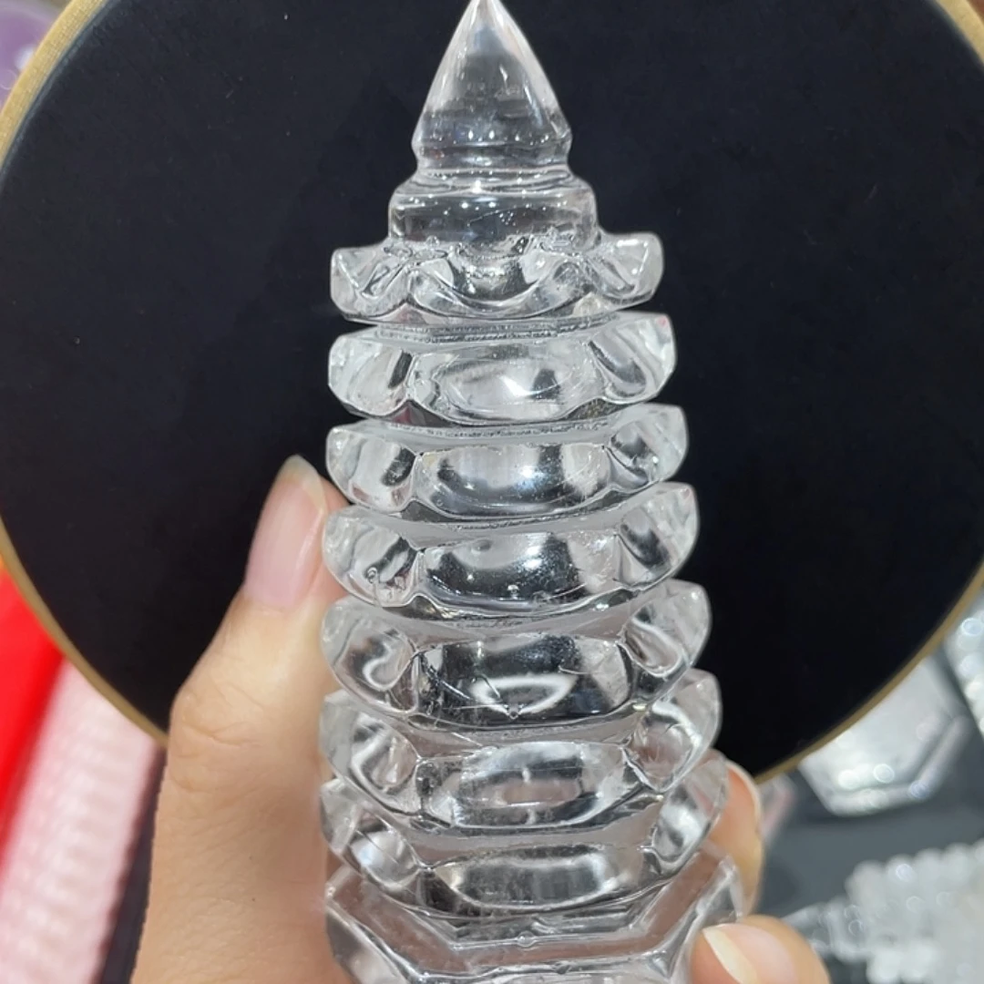 水晶珠宝半成品未镶嵌文昌塔