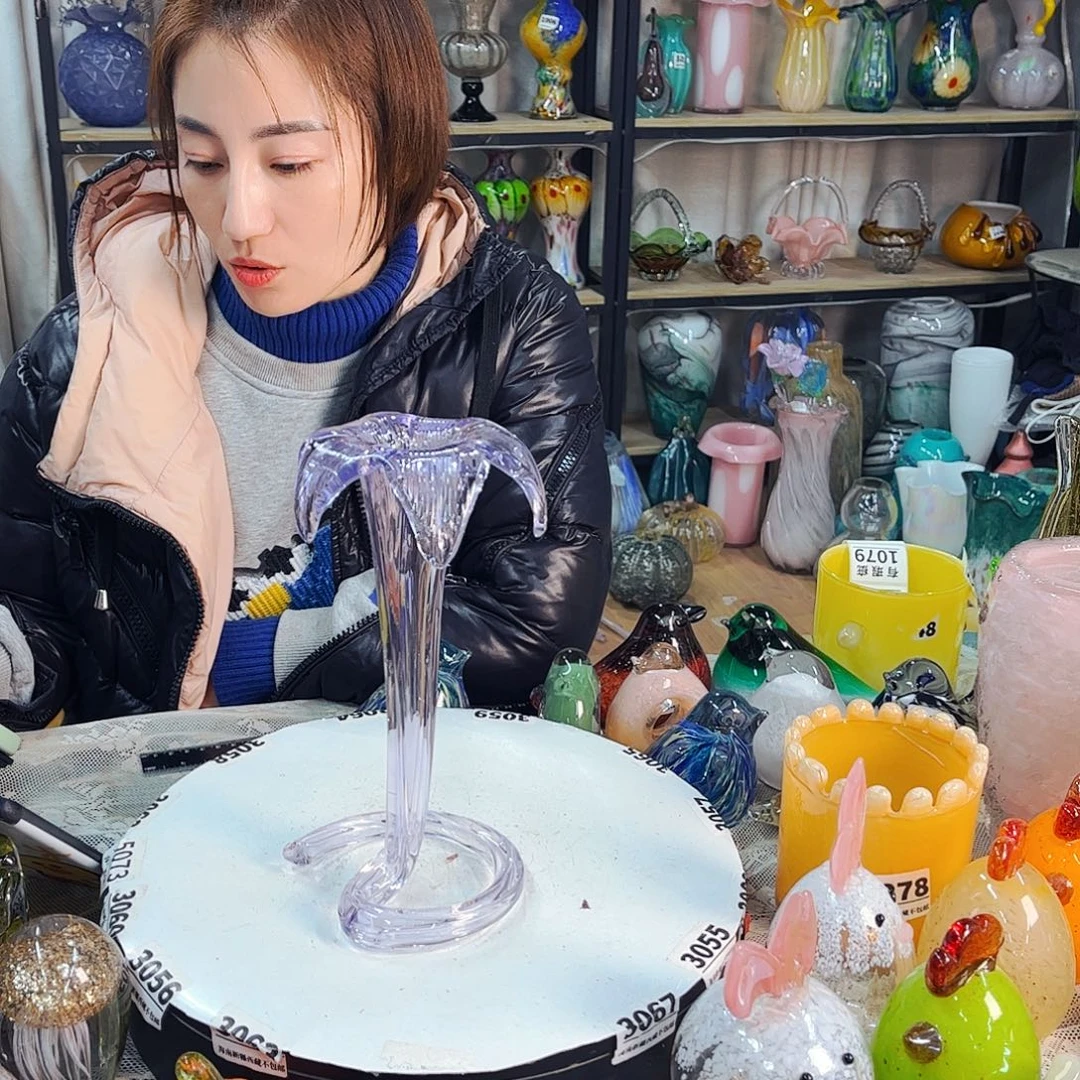 烛台家悦琉璃工艺品不完美