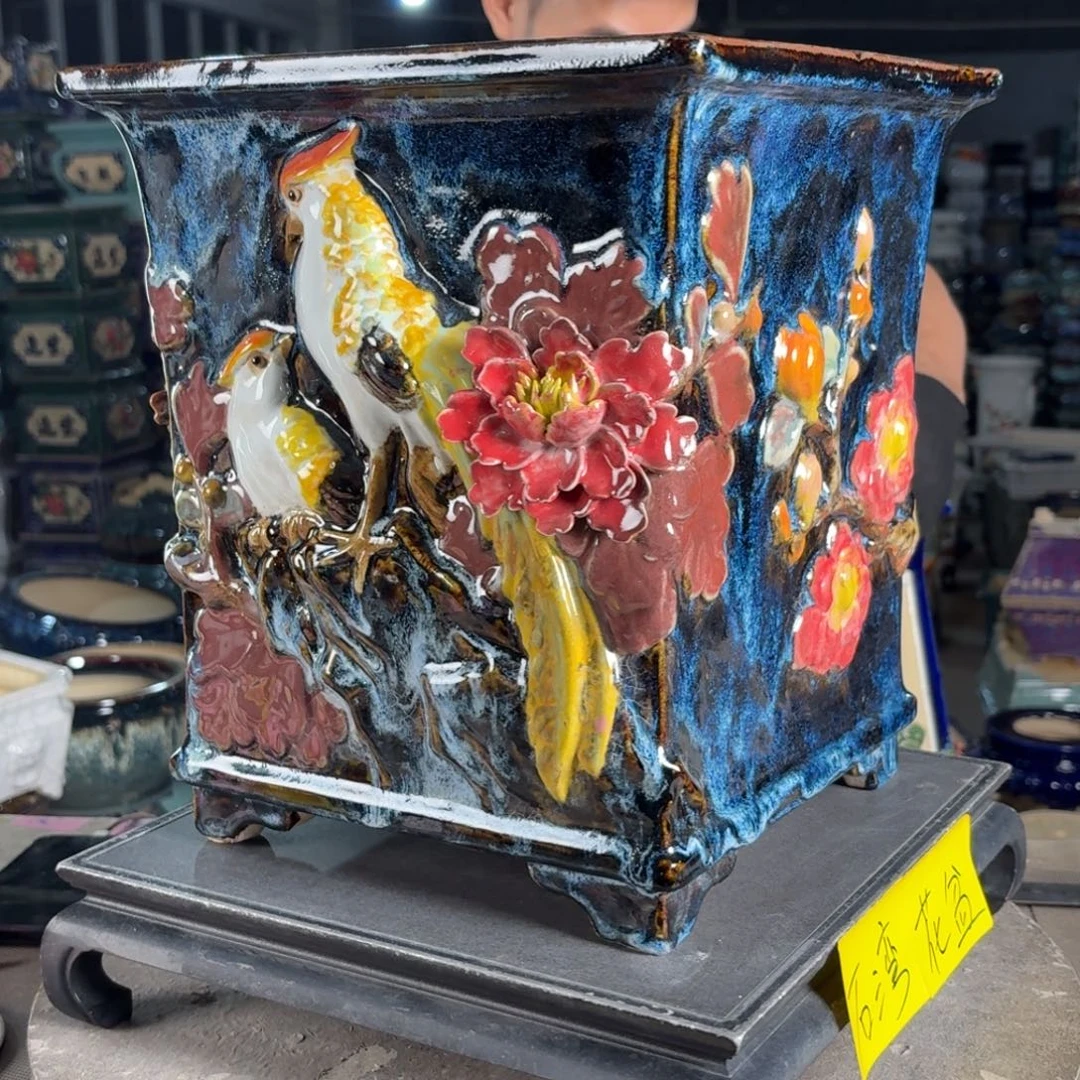 一风堂石湾花盆 内22*27