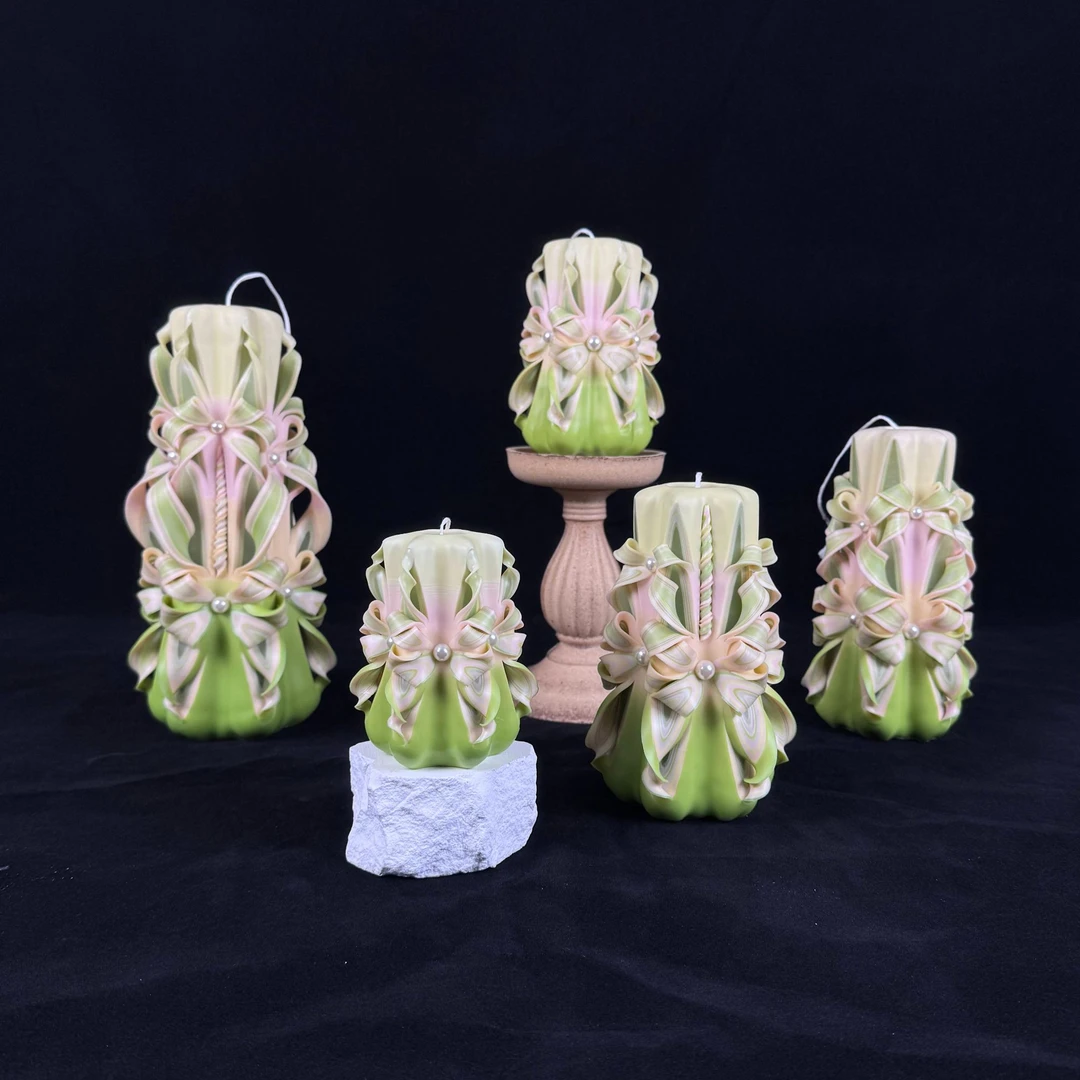 GN 玉堂春 榖奈雕花蜡烛 雕刻蜡烛  卧室氛围家用香薰