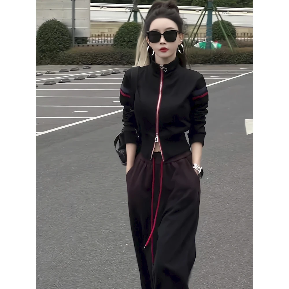 秋冬款设计感小众卫衣套装女2025年新款洋气上衣气质运动服两件套