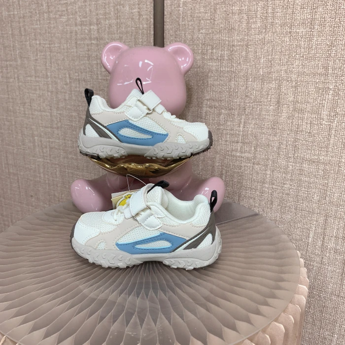 EX534   宝宝蓝色拼接双网学步小鞋子  秋冬