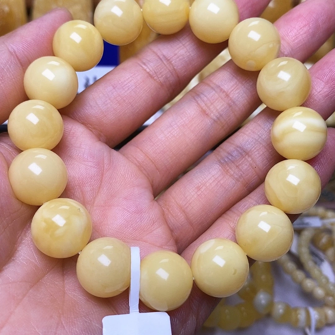 手串蜜蜡未镶嵌13大➕圆珠手串