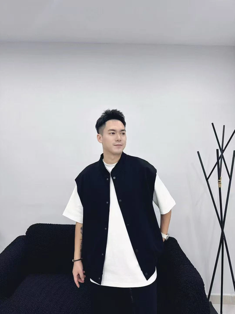 秋季新款无袖时尚夹克水洗时尚休闲风马夹