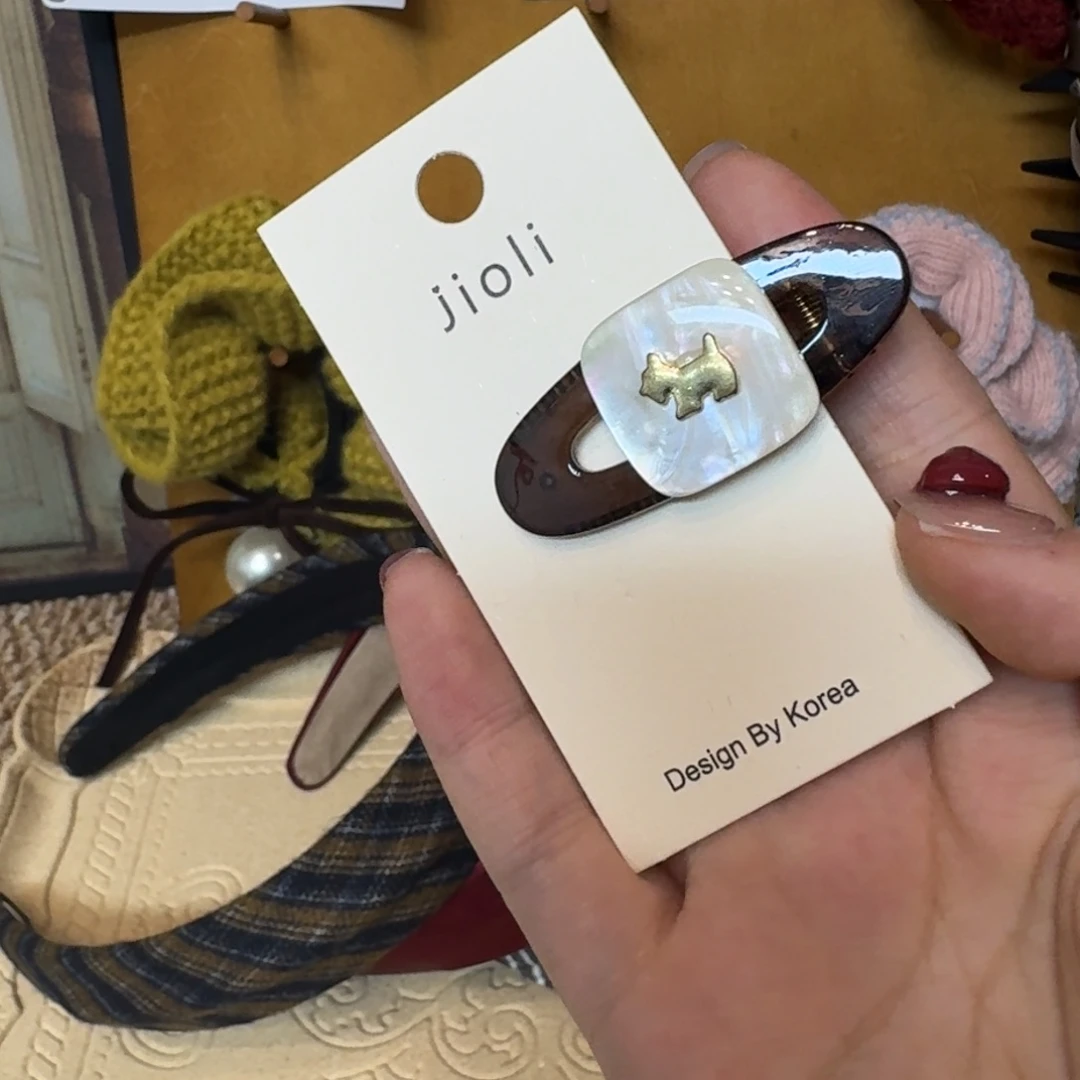 布艺铁合金小狗压夹