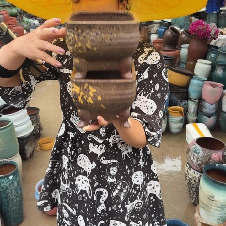 口16高12瑕疵两个盆子。