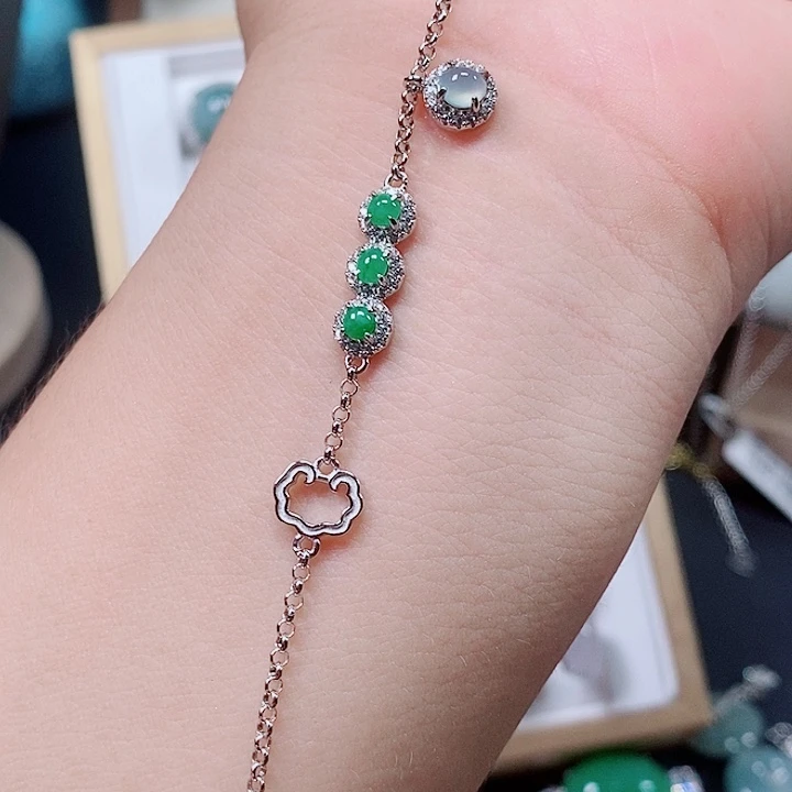 银S925镶嵌戒指翡翠