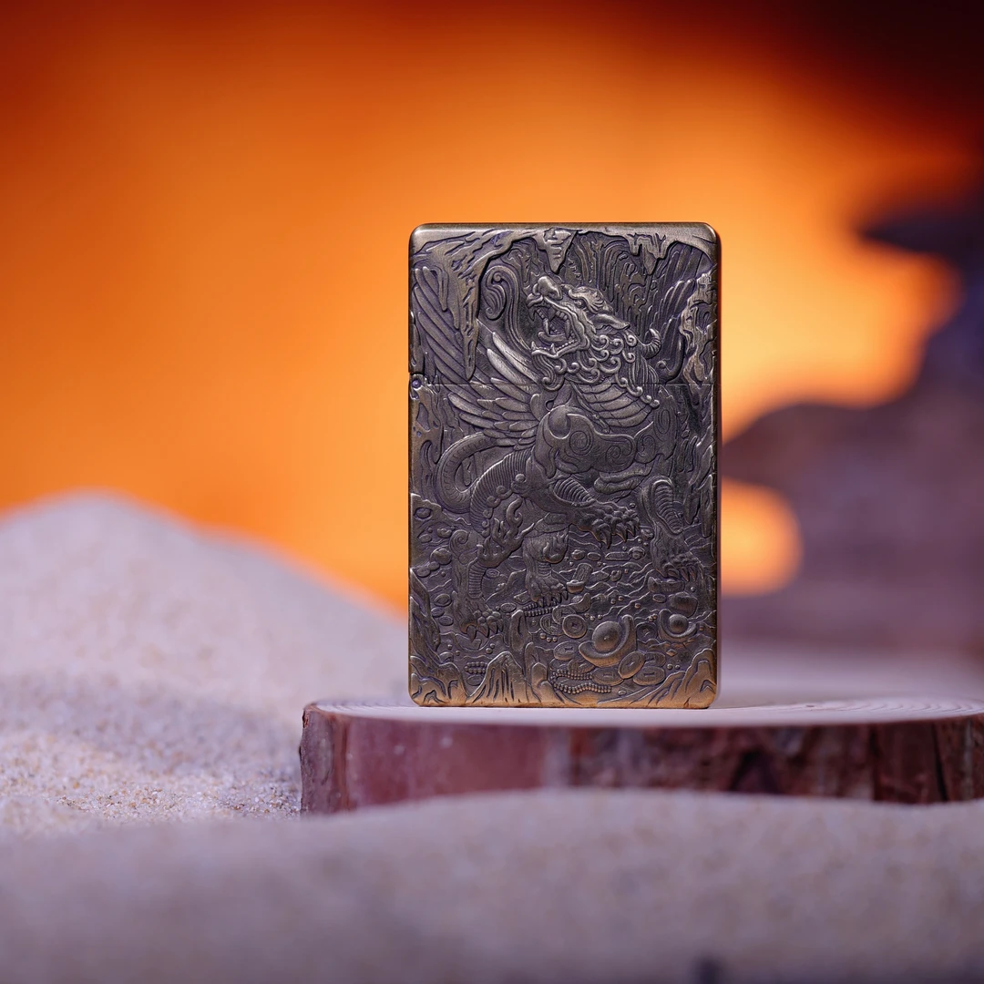 【火机国际总仓】ZORRO天禄貔貅浮雕ZL8煤油打火机