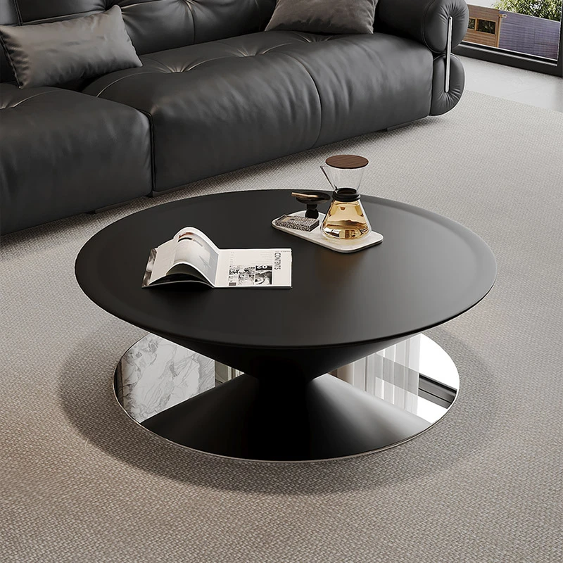 Float法式飞碟茶几奶油风圆锥形悬浮桌子客厅家用小户型极简茶几