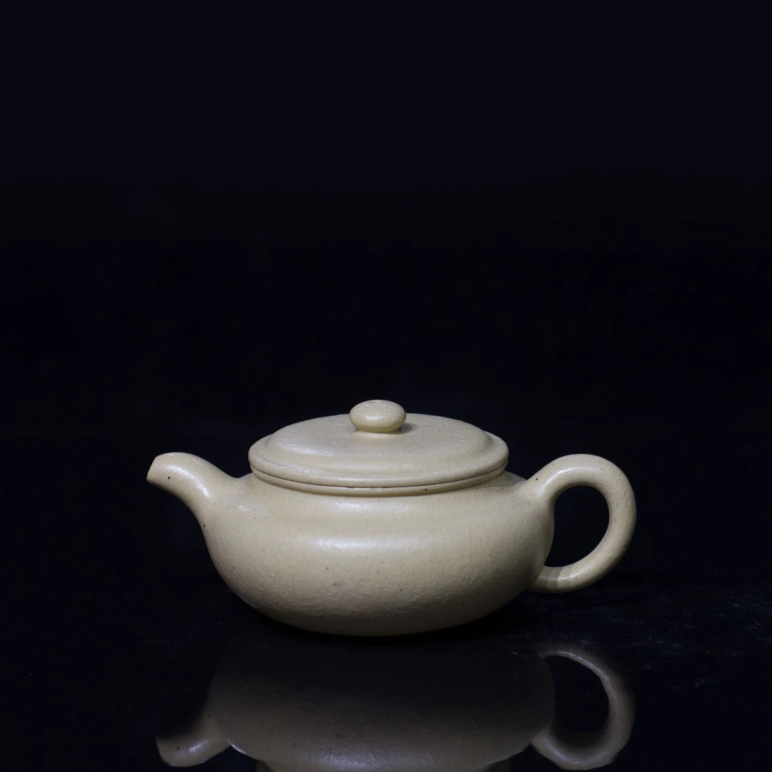 宜兴原矿全手工本绿仿古紫砂壶