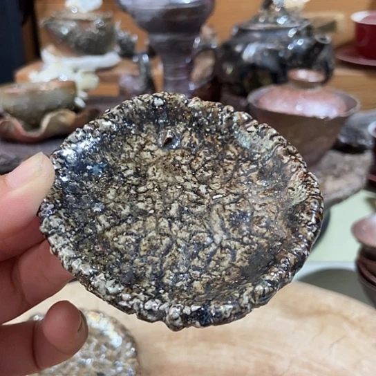 杯微瑕  杯垫 柴烧裸烧手作品