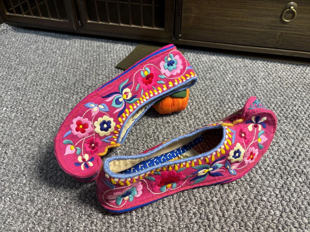 平跟古风汉履创新鞋平底千层底民族风非遗手工刺绣绣花鞋单鞋复古