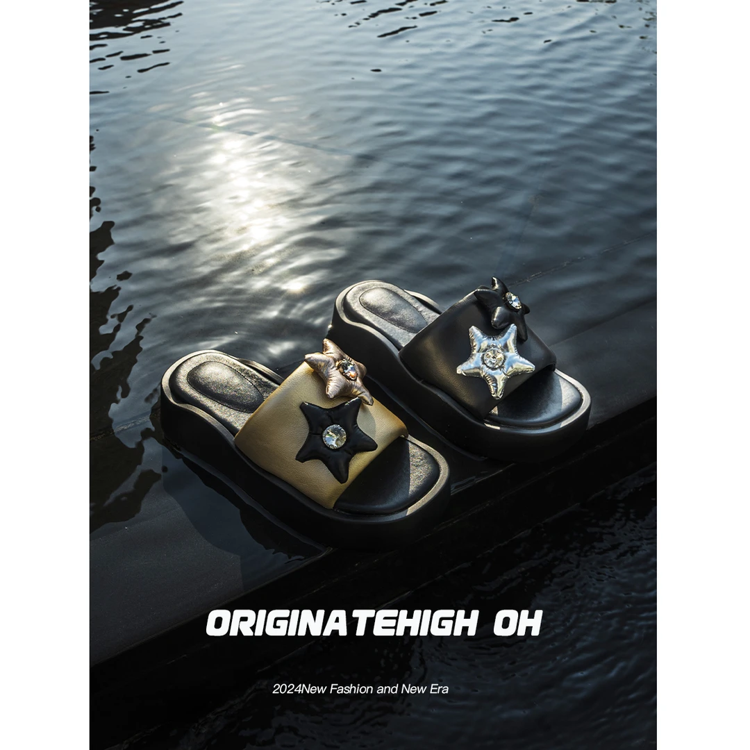 ORIGINATEHIGHOH  设计师款休闲拖鞋 OH8-59