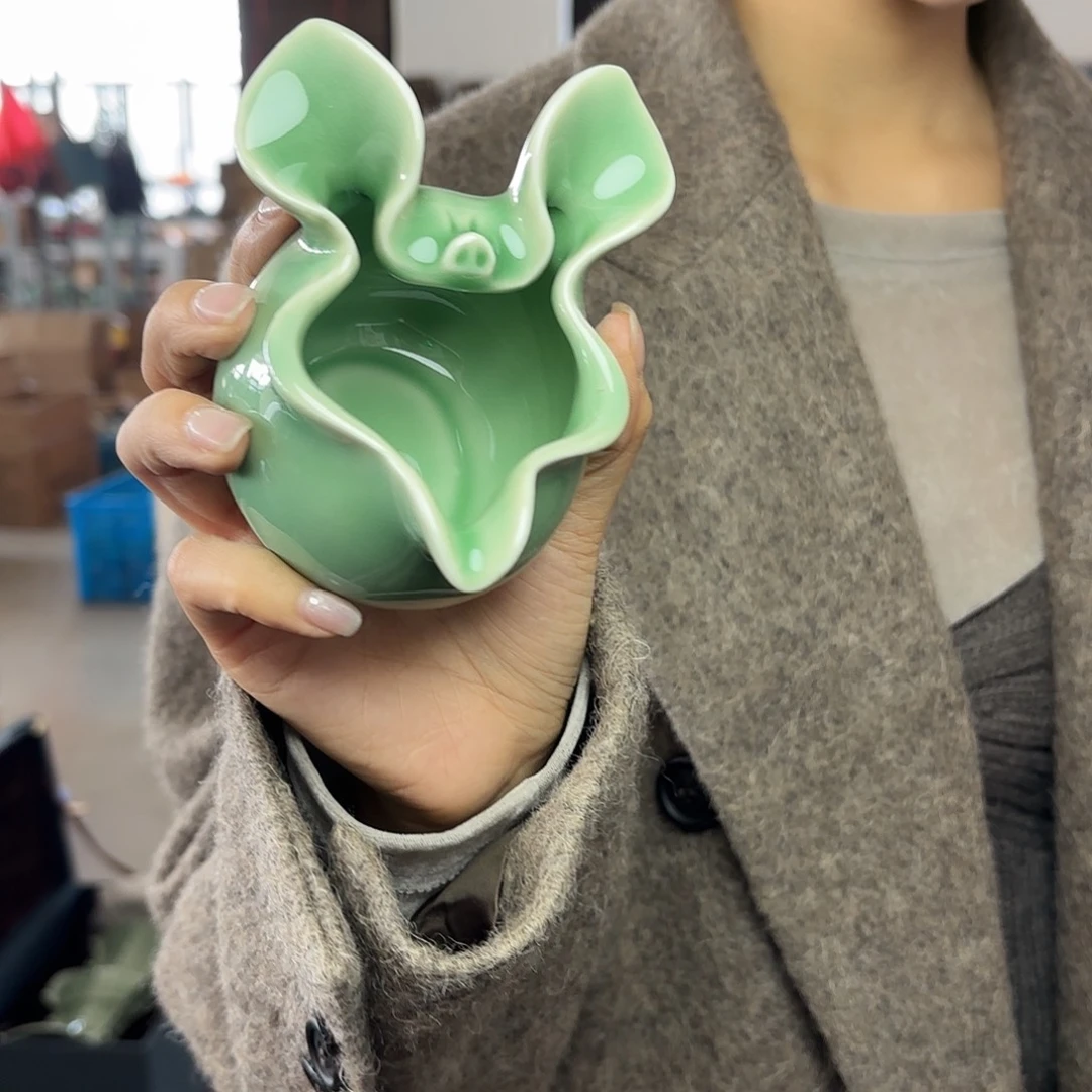 龙泉云间青瓷小米茶器