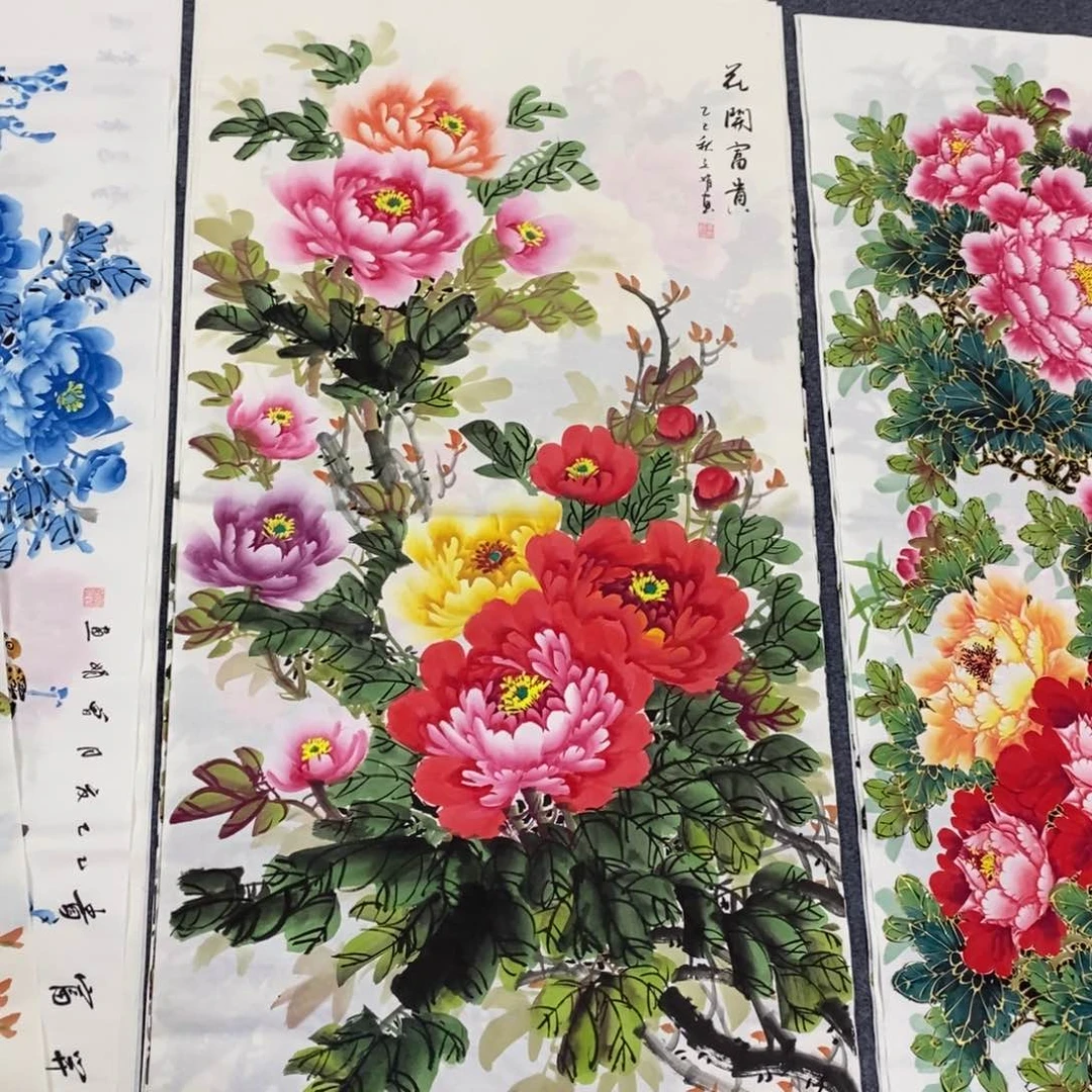 国画尺寸140✖️70四尺手绘画画