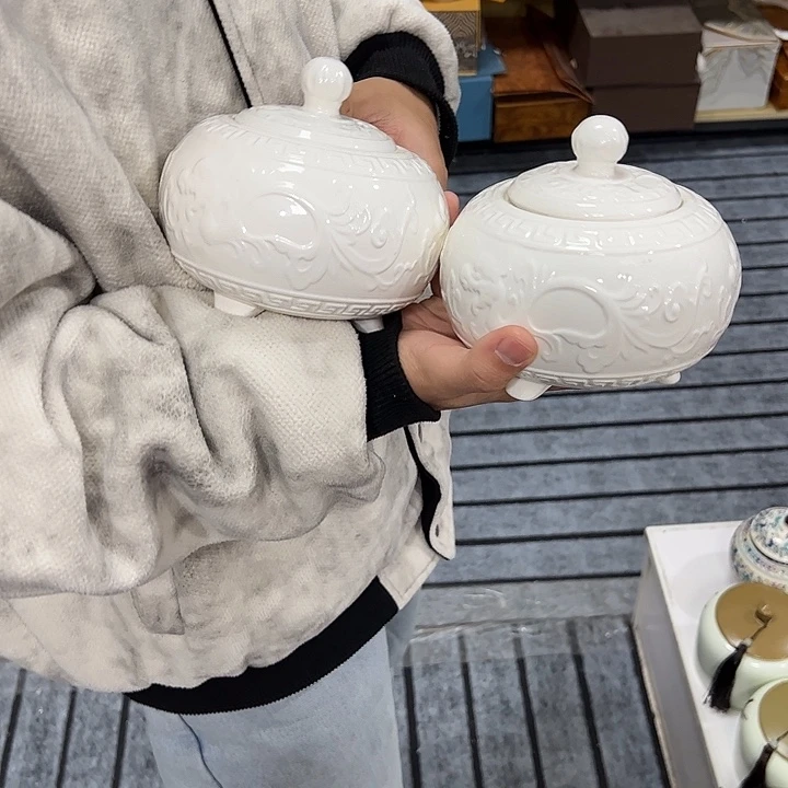 茶叶罐陶瓷家用储物罐瑕疵福利品介意勿拍