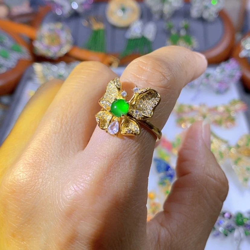 【闪购商品】银S925镶嵌把件翡翠