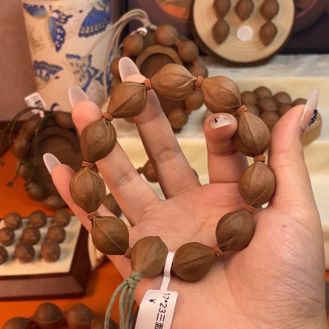@***空手串/手链橄榄核1723梅林铁核三面佛