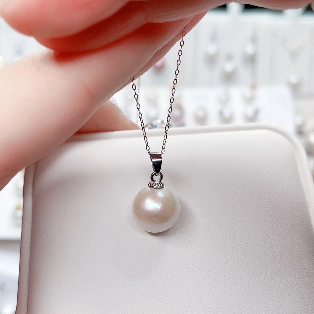 合金淡水珍珠吊坠(赠链)