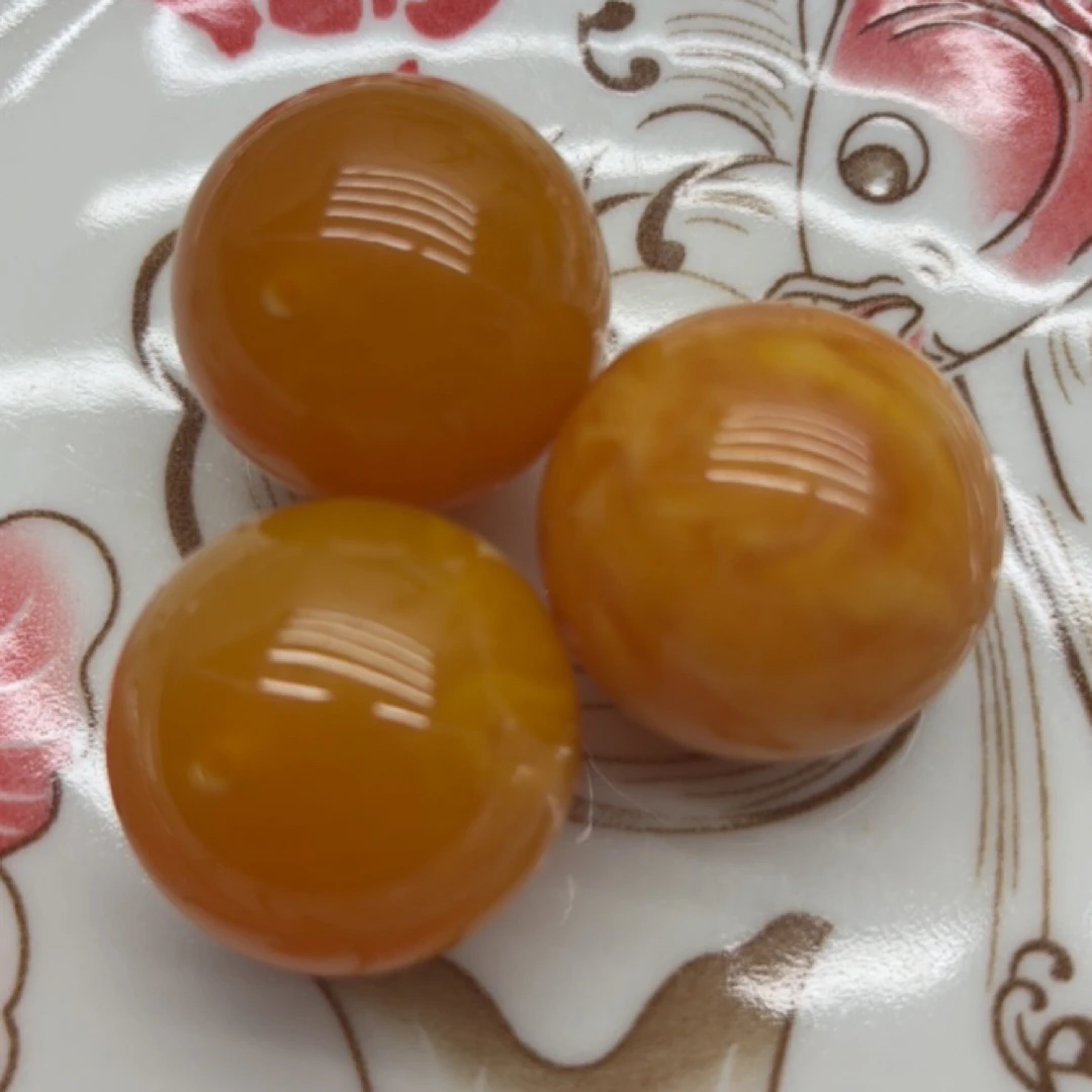 W35琥珀蜜蜡30mm单珠