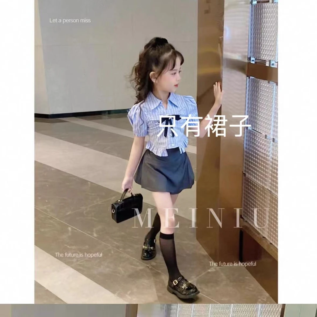 【线下实体品牌】女童夏季韩版工装休闲短裙 251437