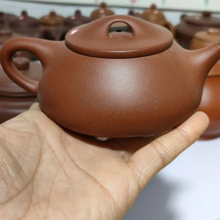 紫砂茶壶原矿红泥手工紫砂壶支持检测。假一罚百。