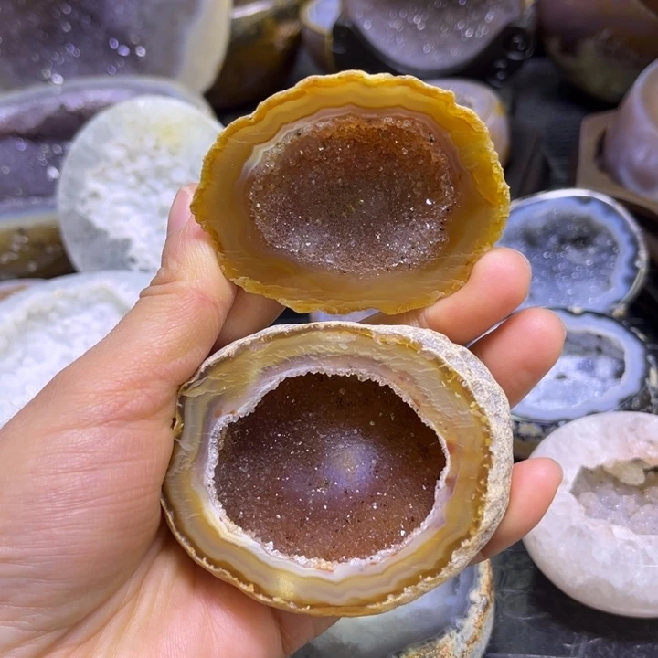 未镶嵌珠宝半成品水晶红盆