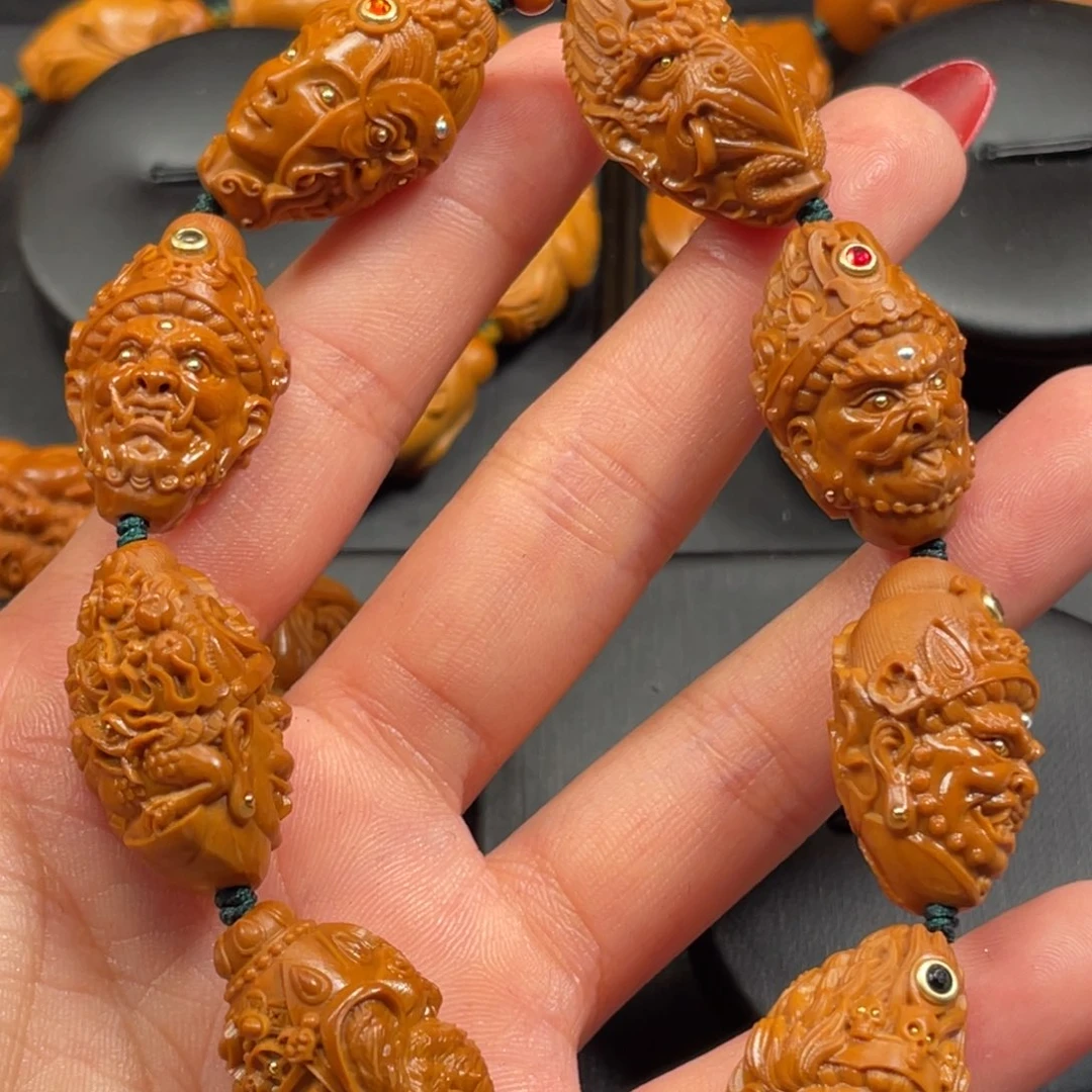 橄榄核手串/手链1.7无色财神橄榄核