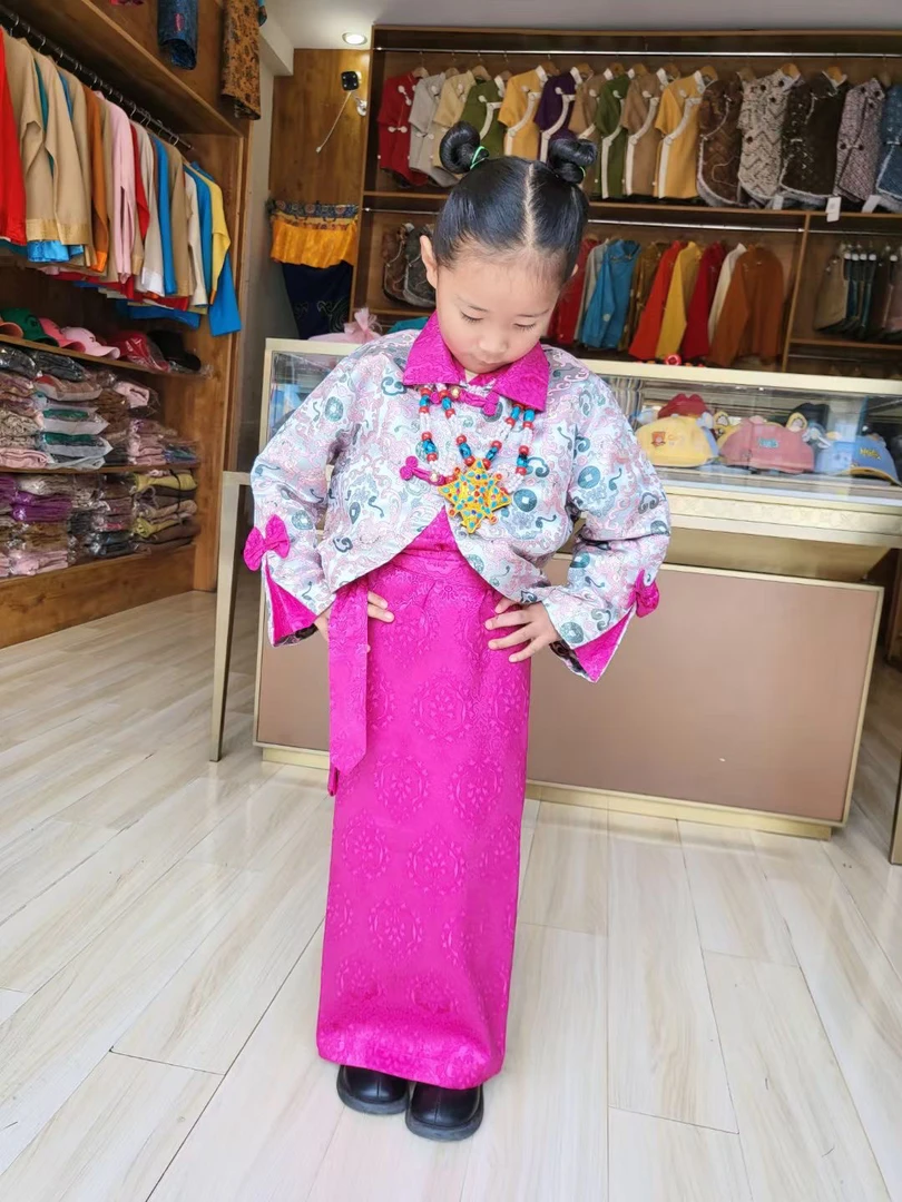 女童夏季西藏服处理