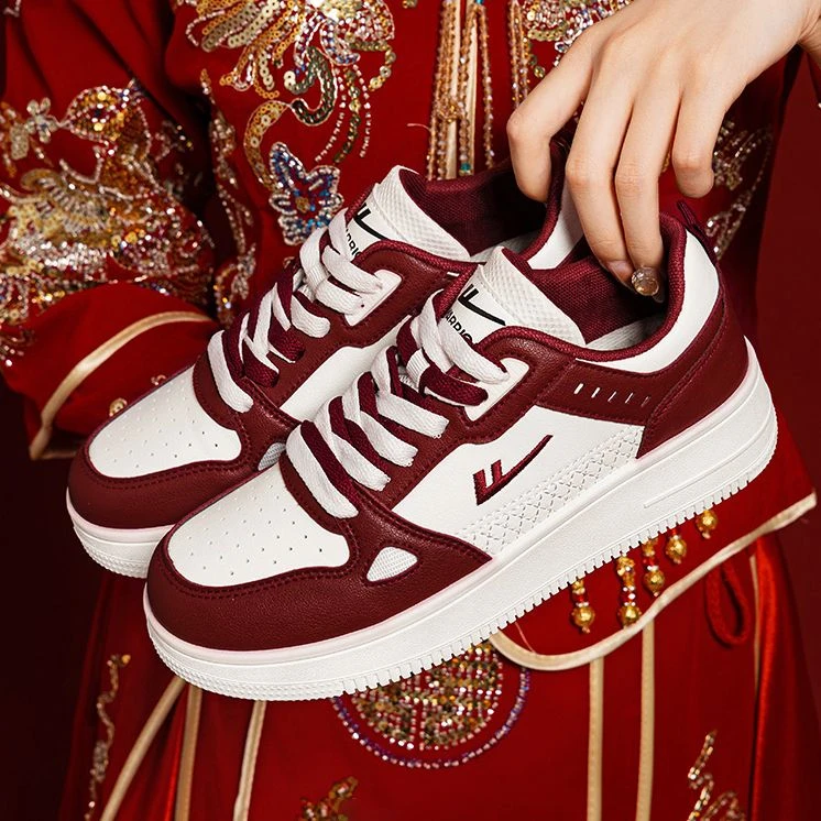 回力婚鞋男女秀禾婚纱两穿新郎新娘订婚敬酒鞋运动鞋平时日常可穿